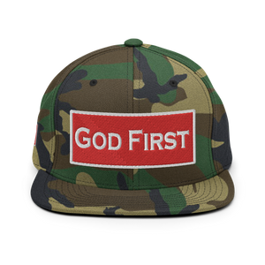 "GOD FIRST" Snapback "CAMO"