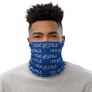 i ROC WIT JESUS Blu/Wht Neck Gaiter