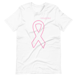 BREAST CANCER i ROC WIT JESUS AWARENESS WHT TEE