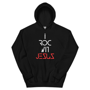 "i ROC WIT JESUS BIG & BOLD" Hoodie "BLACK"