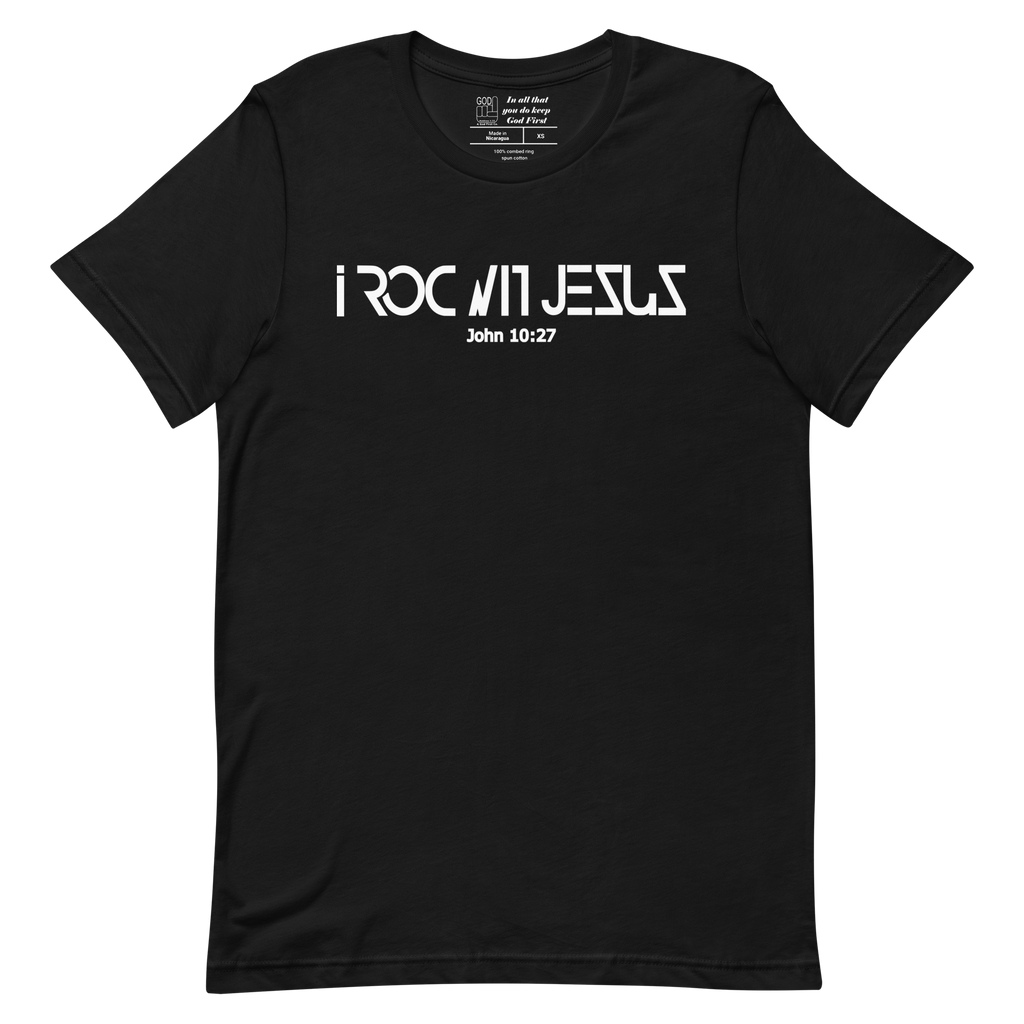 "i ROC WIT JESUS" Classic T-Shirt "BLACK"