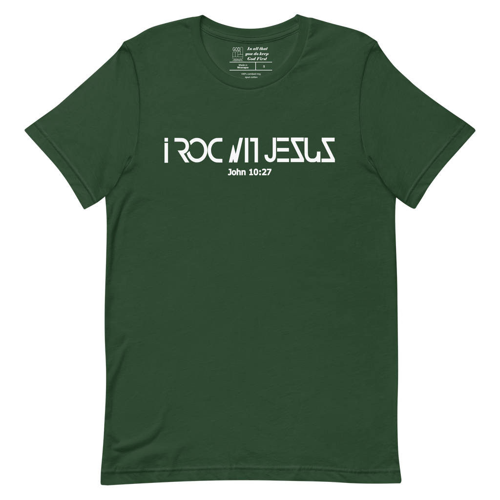 "i ROC WIT JESUS" Classic T-Shirt "GREEN"