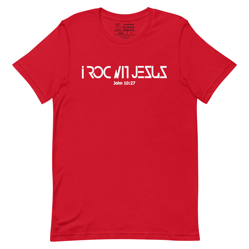 "i ROC WIT JESUS" Classic T-Shirt "RED"