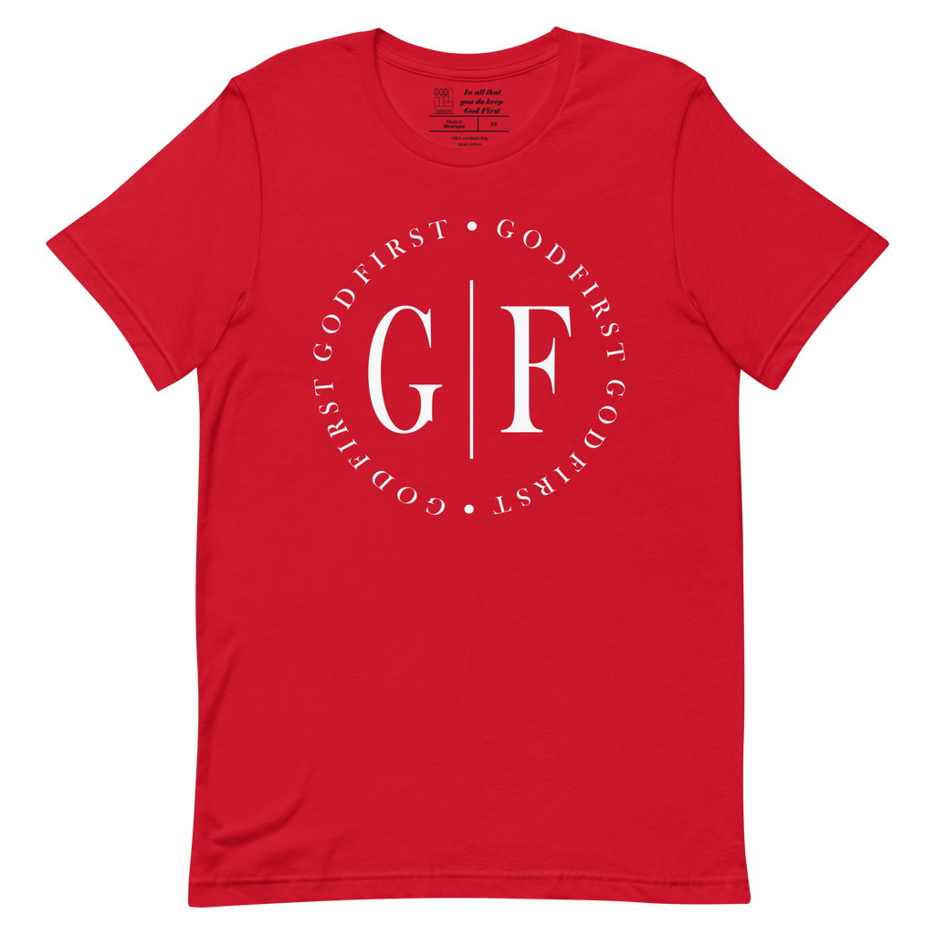 "GOD FIRST CIRCLE" T-Shirt "RED"