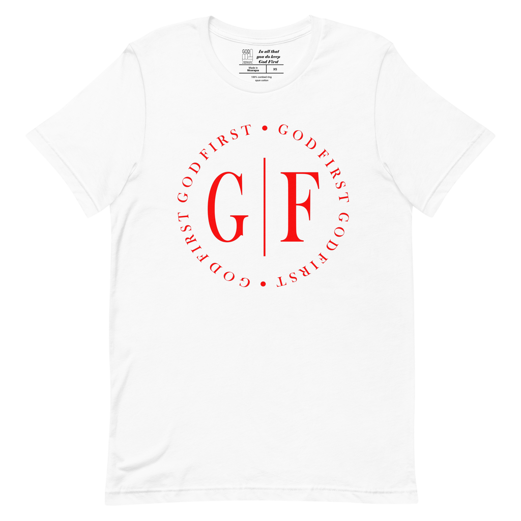 "GOD FIRST CIRCLE" T-Shirt "WHITE"