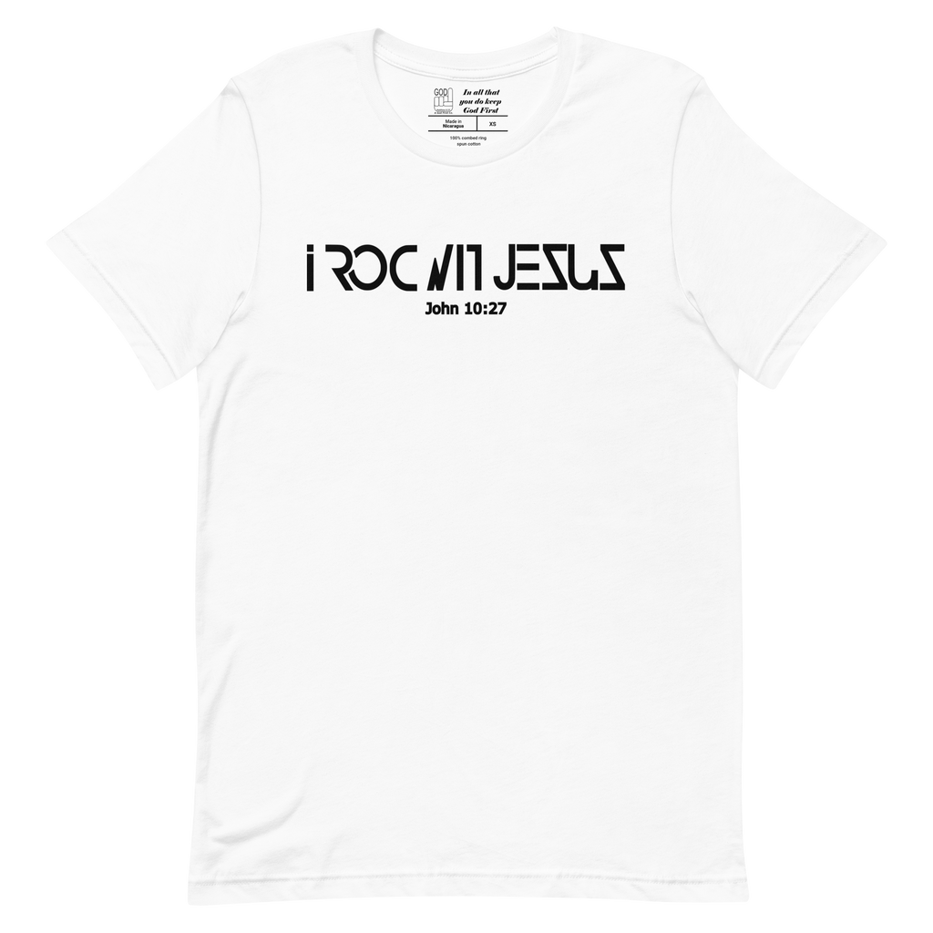 "i ROC WIT JESUS" Classic T-Shirt "WHITE"